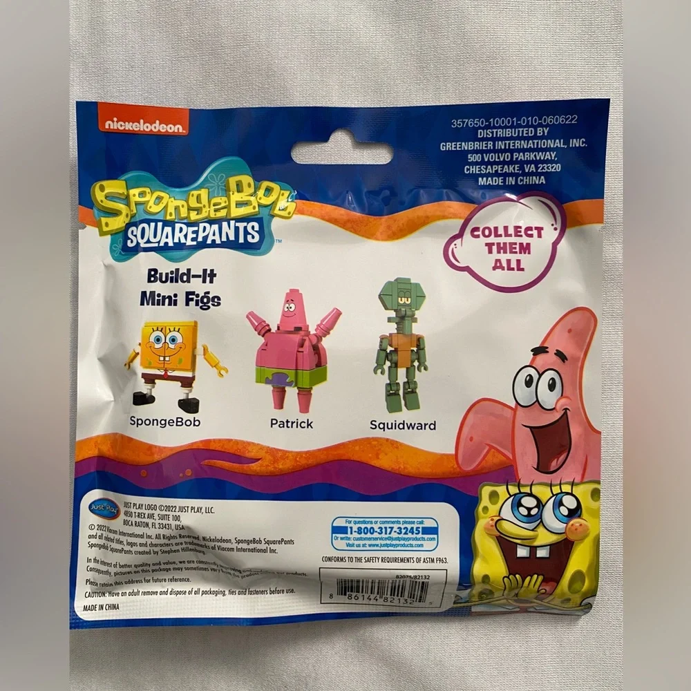 nickelodeon Sponge bob Squarepants Patrick‎ Build-it Mini Figurines